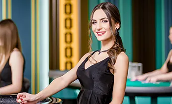 Bố cục bàn Baccarat hiển thị các loại cược Player, Banker, Tie và cược phụ